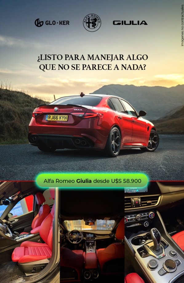 Promoción Alfa Romeo Giulia desde U$S 58.900