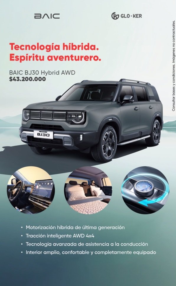 Promoción BAIC BJ30 Hybrid AWD por $43.200.000